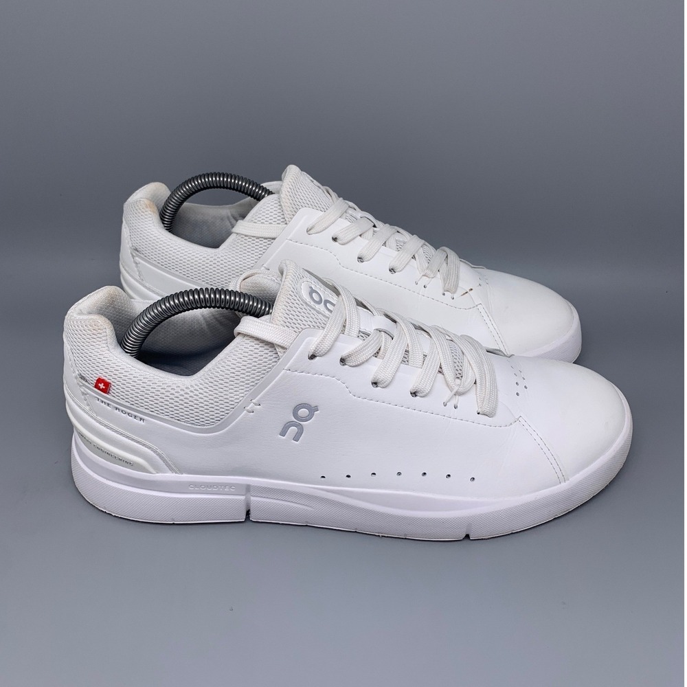 On Running The Roger Advantage White Tennis‎ Shoes 3WD10650108 Women's Sz 10